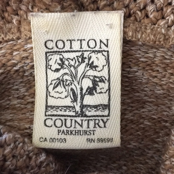 PARKHURST Cotton Country Cowl Neck Sweater - M - Picture 8 of 10